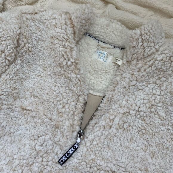 Sherpa fleece half-zip sweater - Picture 3 of 4